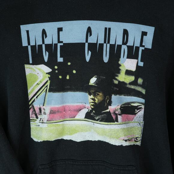 Ice Cube Hoodie Mens L Black It Was A Good Day Graphic Gildan Heavy Blend Y2K - Picture 3 of 9